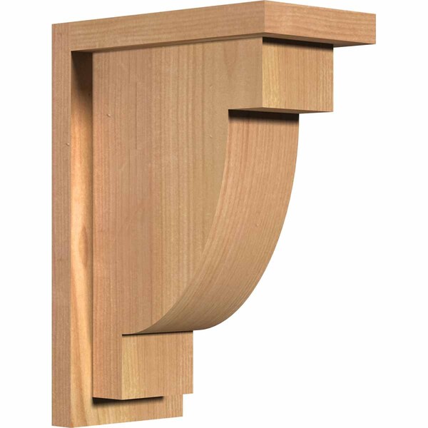 Ekena Millwork Alpine Smooth Corbel w/Backplate, Western Red Cedar, 5 1/2"W x 10"D x 14"H COR06X10X14ALP01SWR - main